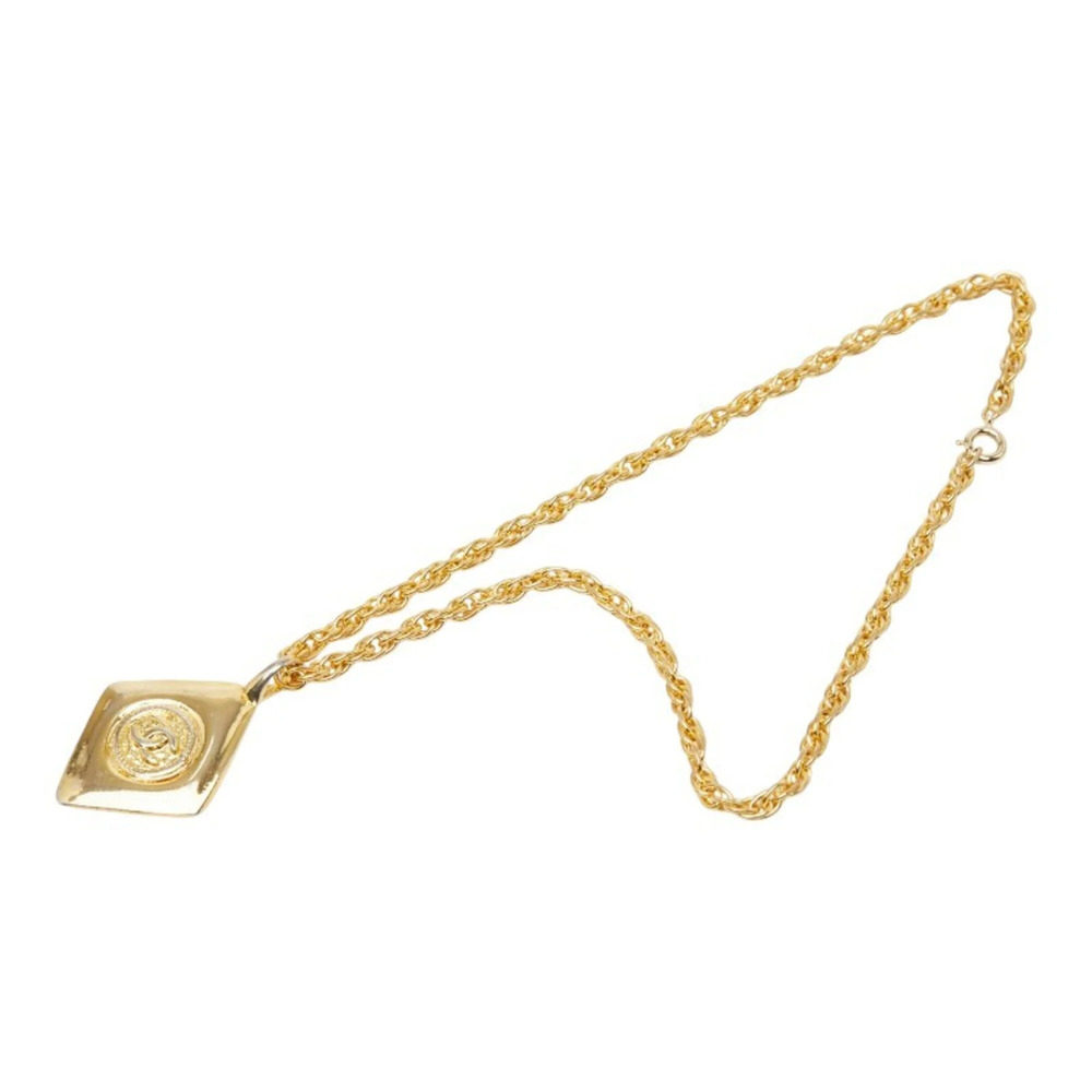 CHANEL Gold Logo Necklace - Picture 4 of 6